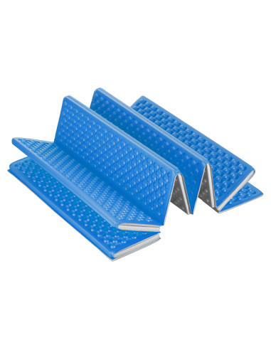 СГЪВАЕМА ТУРИСТИЧЕСКА ПОСТИЛКА С АЛУМИНИЕВ КАНТ + XPE 195 СМ СИН NILS CAMP