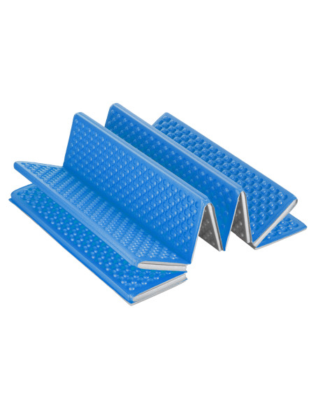 СГЪВАЕМА ТУРИСТИЧЕСКА ПОСТИЛКА С АЛУМИНИЕВ КАНТ + XPE 195 СМ СИН NILS CAMP