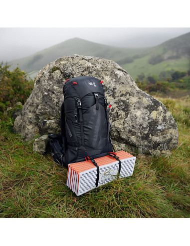 СГЪВАЕМА ТУРИСТИЧЕСКА ПОСТИЛКА С АЛУМИНИЕВ КАНТ + XPE 195 СМ ОРАНЖЕВА NILS CAMP