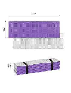 СГЪВАЕМА ТУРИСТИЧЕСКА ПОСТИЛКА С АЛУМИНИЕВ КАНТ + XPE 195 СМ ЛИЛАВ NILS CAMP 2