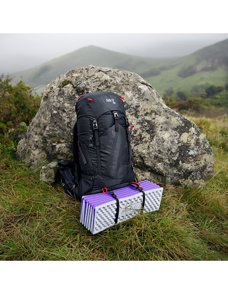 СГЪВАЕМА ТУРИСТИЧЕСКА ПОСТИЛКА С АЛУМИНИЕВ КАНТ + XPE 195 СМ ЛИЛАВ NILS CAMP