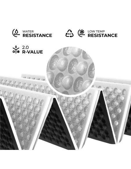 СГЪВАЕМА ТУРИСТИЧЕСКА ПОСТИЛКА С АЛУМИНИЕВ КАНТ + XPE 195 СМ ЧЕРНА NILS CAMP