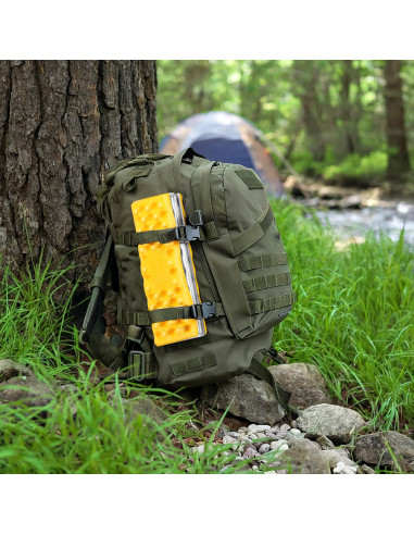 КЪМПИНГ ПОСТИЛКА ЗА СЕДАЛКА С АЛУМИНИЕВИ РЪБОВЕ + IXPE 40 СМ ЖЪЛТА NILS CAMP