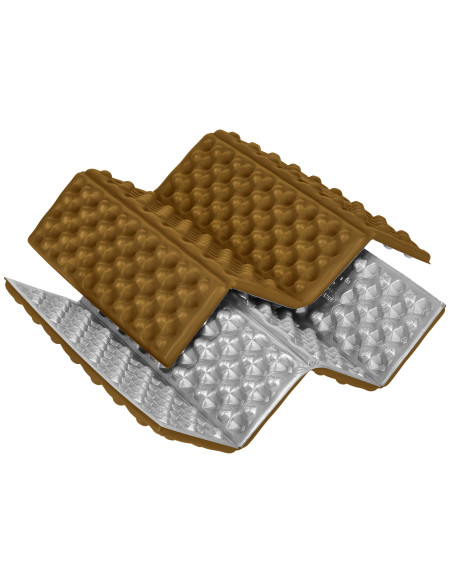 КЪМПИНГ ПОСТИЛКА ЗА СЕДАЛКА С АЛУМИНИЕВИ РЪБОВЕ + IXPE 40 СМ КАФЯВО NILS CAMP