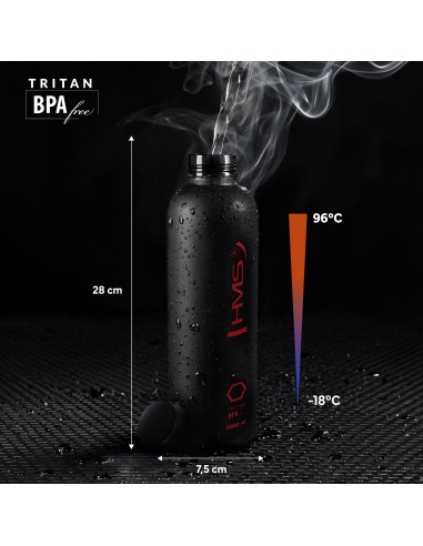 ЧЕРНА БУТИЛКА ЗА ПИЕНЕ HMS ОТ TRITAN