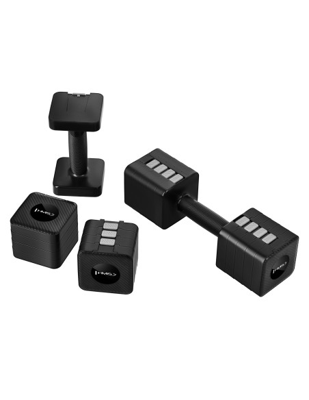 РЕГУЛИРУЕМИ ДЪРБЕЛИ ЧЕРНИ 2 × 5 КГ HMS