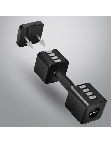 РЕГУЛИРУЕМИ ДЪРБЕЛИ ЧЕРНИ 2 × 5 КГ HMS