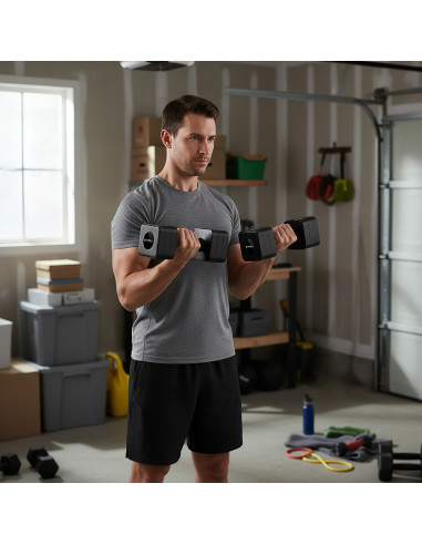 РЕГУЛИРУЕМИ ДЪРБЕЛИ ЧЕРНИ 2 × 5 КГ HMS