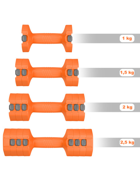 РЕГУЛИРУЕМИ ДЪРЕЛКИ ОРАНЖЕВИ 2 x 2,5 КГ HMS