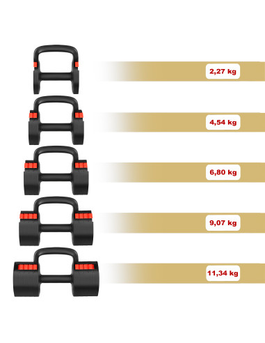 Регулируема многофункционална щанга 3 в 1 с функция за пудовка и лицеви опори HMS