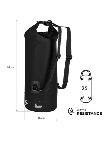 Водоустойчива раница 25 л черна Nils Camp