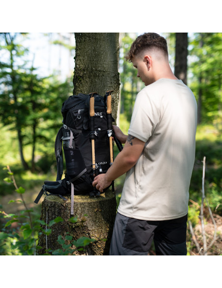 ТРЕКИНГ РАНИЦА ЧЕРНА KJOLEN 40L NILS CAMP