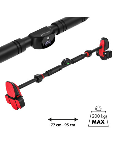 Опъваща се щанга за рамка на вратата с четворна стабилизация HMS