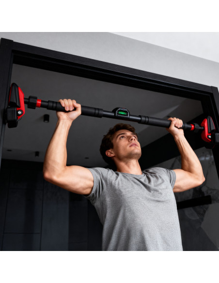 Опъваща се щанга за рамка на вратата с четворна стабилизация HMS