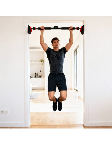 Опъваща се щанга за рамка на вратата с четворна стабилизация HMS