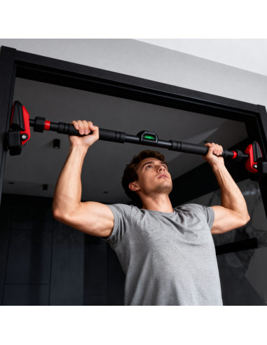 Опъваща се щанга за рамка на вратата с четворна стабилизация HMS