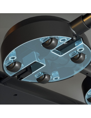 Многофункционална дъска за лицеви опори и планк с ластици за съпротивление HMS