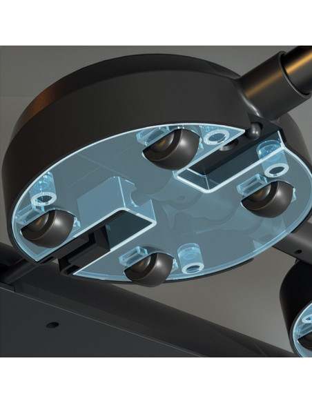 Многофункционална дъска за лицеви опори и планк с ластици за съпротивление HMS