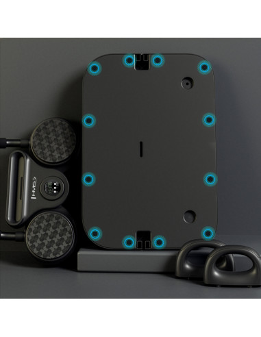 Многофункционална дъска за лицеви опори и планк с ластици за съпротивление HMS