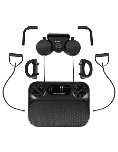 Многофункционална дъска за лицеви опори и планк с ластици за съпротивление HMS