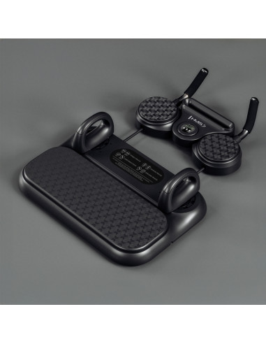 Многофункционална дъска за лицеви опори и планк с ластици за съпротивление HMS