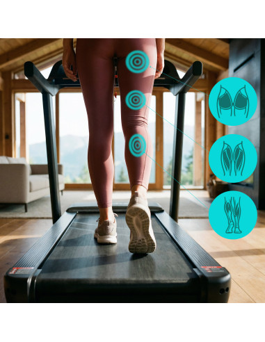 ДОМАШНА БЯГАЩА ПЪТЕКА С ФУНКЦИЯ ЗА НАКЛОН И СПУСКАНЕ HMS