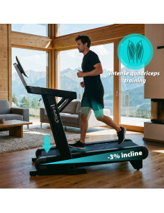 ДОМАШНА БЯГАЩА ПЪТЕКА С ФУНКЦИЯ ЗА НАКЛОН И СПУСКАНЕ HMS 2