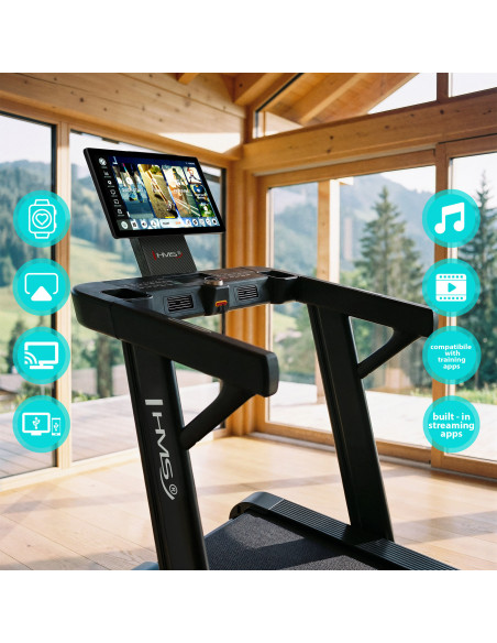 ДОМАШНА БЯГАЩА ПЪТЕКА С ФУНКЦИЯ ЗА НАКЛОН И СПУСКАНЕ HMS