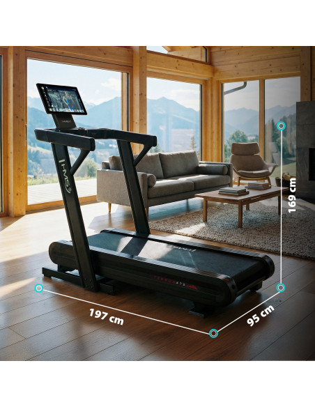 ДОМАШНА БЯГАЩА ПЪТЕКА С ФУНКЦИЯ ЗА НАКЛОН И СПУСКАНЕ HMS