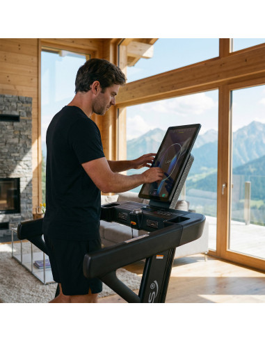 ДОМАШНА БЯГАЩА ПЪТЕКА С ФУНКЦИЯ ЗА НАКЛОН И СПУСКАНЕ HMS