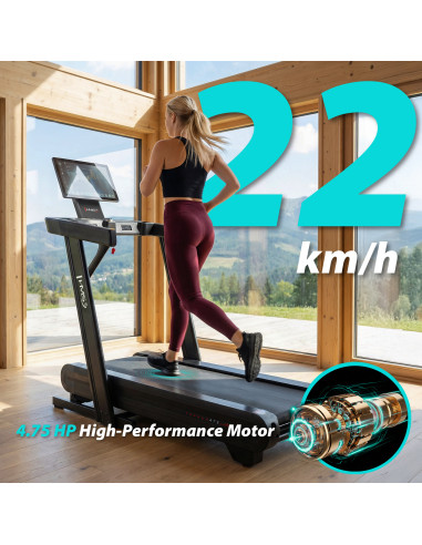 ДОМАШНА БЯГАЩА ПЪТЕКА С ФУНКЦИЯ ЗА НАКЛОН И СПУСКАНЕ HMS