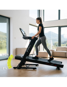 ДОМАШНА БЯГАЩА ПЪТЕКА С ФУНКЦИЯ ЗА НАКЛОН И СПУСКАНЕ HMS