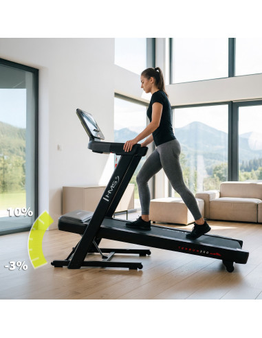 ДОМАШНА БЯГАЩА ПЪТЕКА С ФУНКЦИЯ ЗА НАКЛОН И СПУСКАНЕ HMS