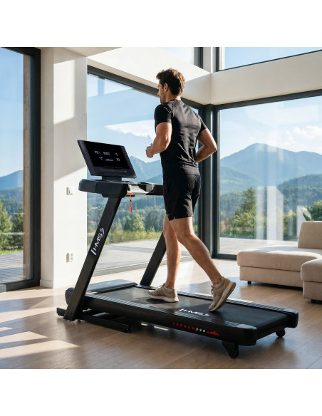 ДОМАШНА БЯГАЩА ПЪТЕКА С ФУНКЦИЯ ЗА НАКЛОН И СПУСКАНЕ HMS