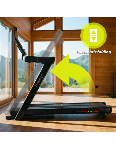 ДОМАШНА БЯГАЩА ПЪТЕКА С ФУНКЦИЯ ЗА НАКЛОН И СПУСКАНЕ HMS