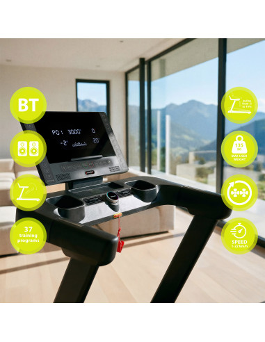 ДОМАШНА БЯГАЩА ПЪТЕКА С ФУНКЦИЯ ЗА НАКЛОН И СПУСКАНЕ HMS