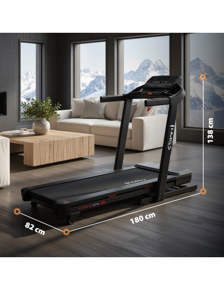 ДОМАШНА БЯГАЩА ПЪТЕКА С ФУНКЦИЯ ЗА НАКЛОН И СПУСКАНЕ HMS