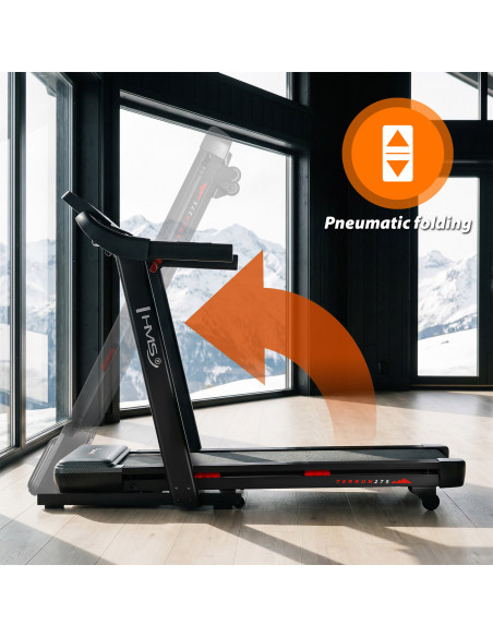 ДОМАШНА БЯГАЩА ПЪТЕКА С ФУНКЦИЯ ЗА НАКЛОН И СПУСКАНЕ HMS