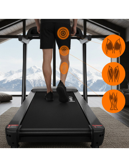 ДОМАШНА БЯГАЩА ПЪТЕКА С ФУНКЦИЯ ЗА НАКЛОН И СПУСКАНЕ HMS