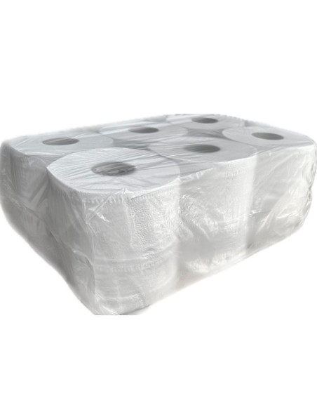 Тоалетна хартия 12бр ДИСПЕНСЪР РЕЦИКЛИРАНА БЯЛА