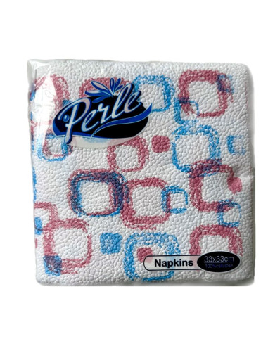 Салфетки Perle цветни 60бр.