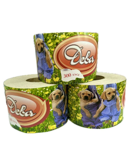 Тоалетна хартия Дева 300 къса – бандерол