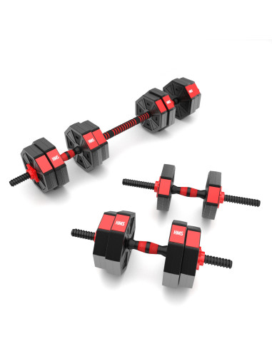 Комбинация дъмбел-щанга 15 кг HMS