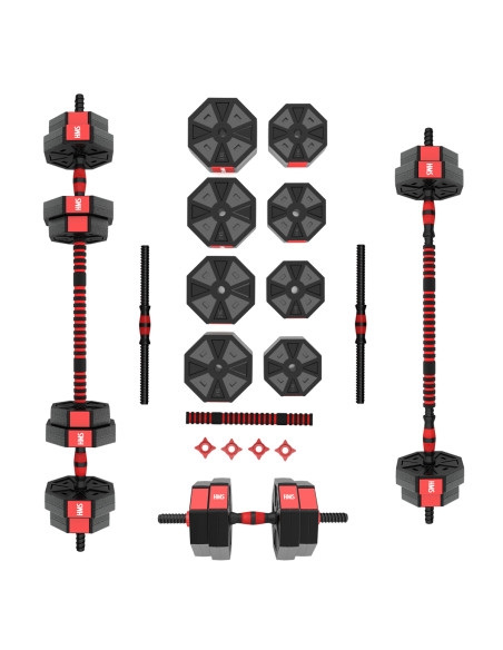 Комбинация дъмбел-щанга 15 кг HMS