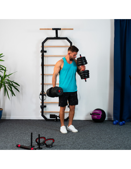 ПРОФЕСИОНАЛЕН КОМПЛЕКТ 6-В-1 КОМПЛЕКТ С ТЕЖЕСТИ 20KG HMS