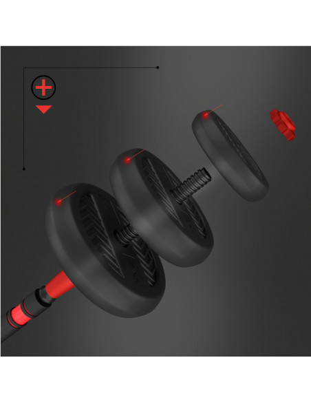 ПРОФЕСИОНАЛЕН КОМПЛЕКТ 6-В-1 КОМПЛЕКТ С ТЕЖЕСТИ 30KG HMS