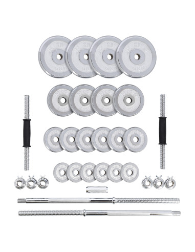 Дъмбел-щанга в куфар Chrome 2x25 KG HMS