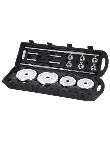 Дъмбел-щанга в куфар Chrome 2x25 KG HMS