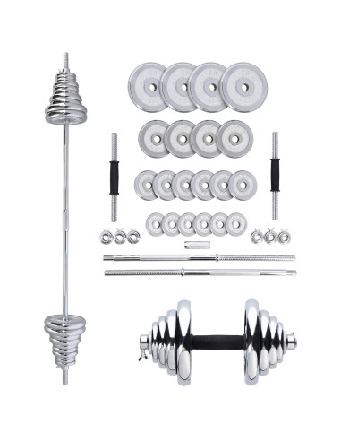 Дъмбел-щанга в куфар Chrome 2x25 KG HMS