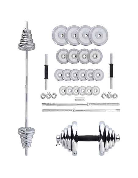Дъмбел-щанга в куфар Chrome 2x25 KG HMS
